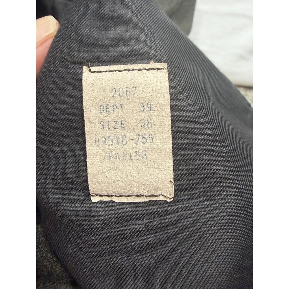 Brooks Brothers Brooksease Olive Green Dress Pants Mens 38 Cuffed Wool Blend - Picture 4 of 11